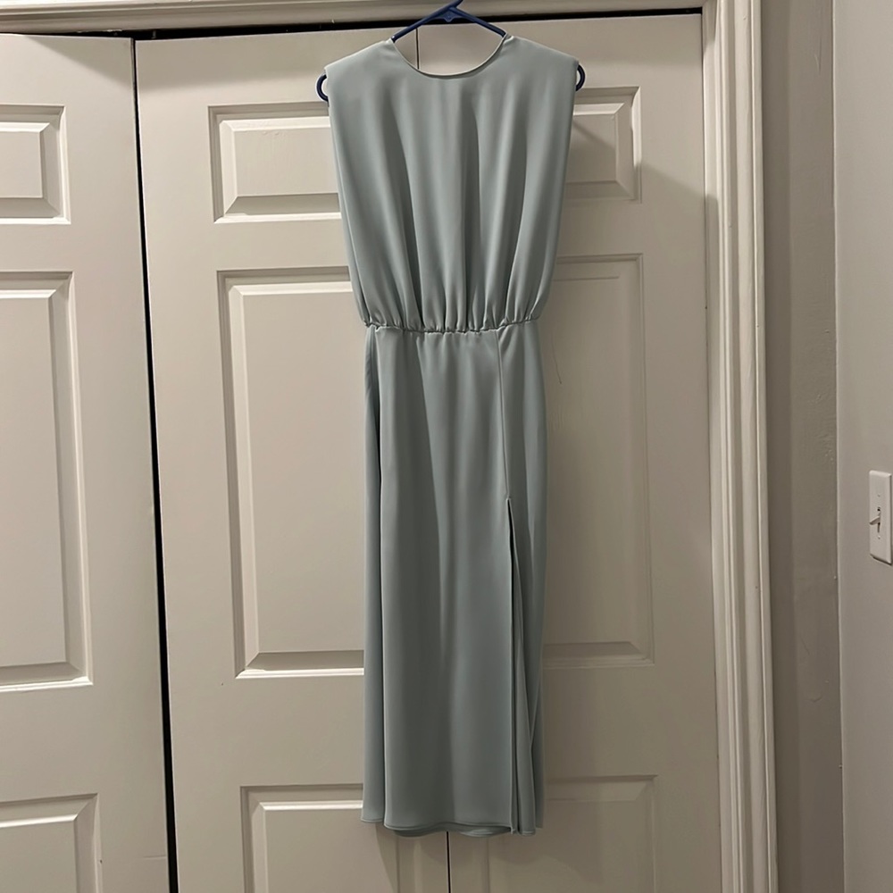 Pale Blue Amanda Uprichard Midi Dress